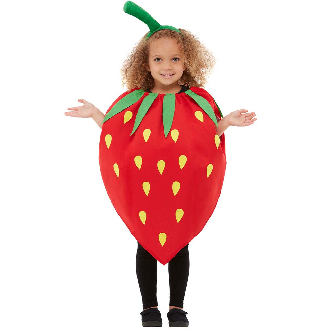 Op deze afbeelding zie je een Kostuums, van het merk Funidelia. Zoete Rode Aardbei Kind Kostuum