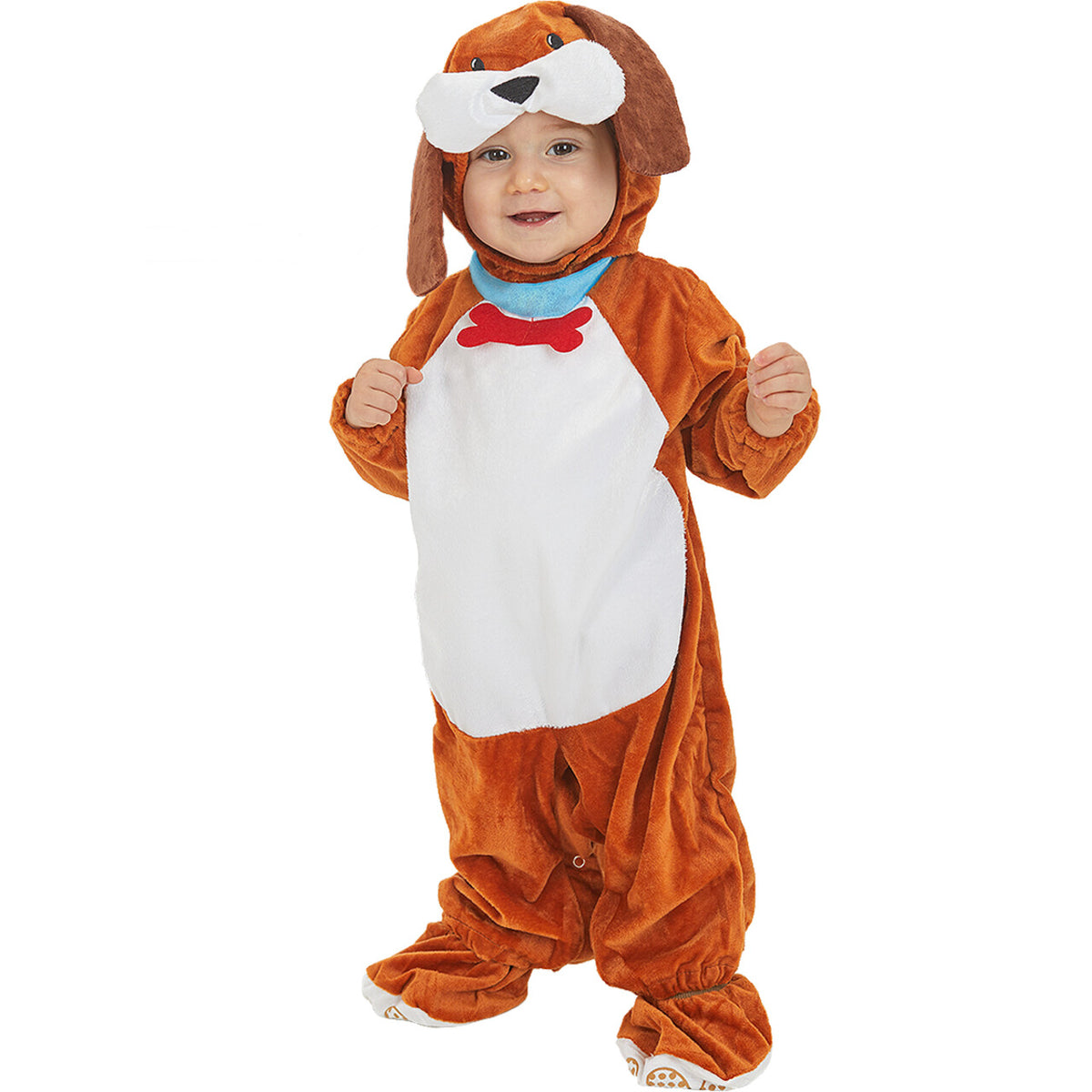 Op deze afbeelding zie je een Kostuums, van het merk Funidelia. Puppy Love Onesie Kind Kostuum