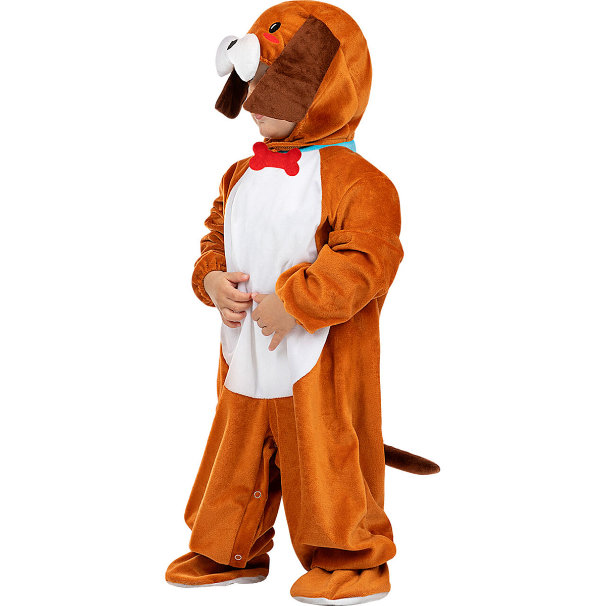 Op deze afbeelding zie je een Kostuums, van het merk Funidelia. Puppy Love Onesie Kind Kostuum