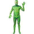 Monstre Alien Vert Seconde Peau Costume Homme