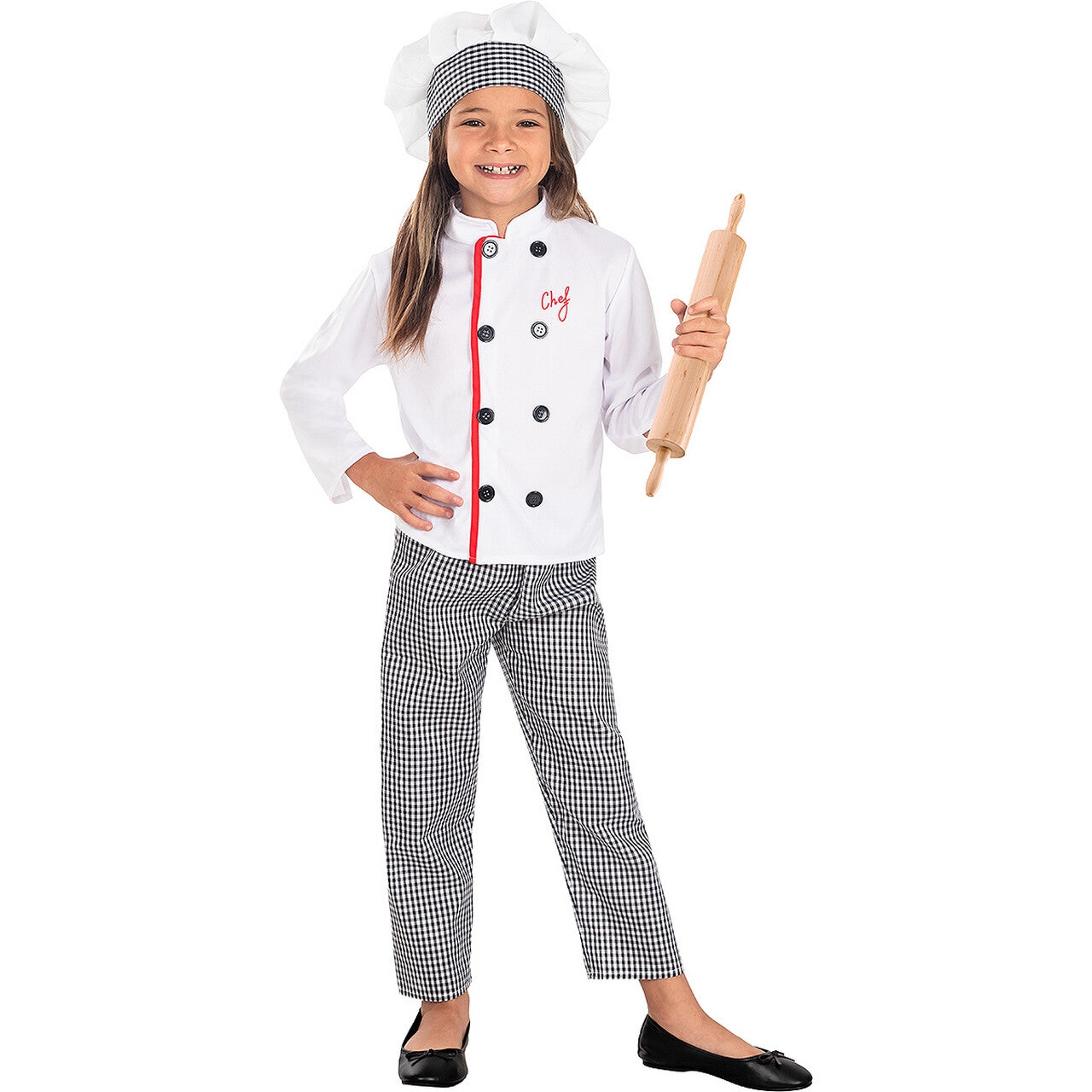Op deze afbeelding zie je een Kostuums, van het merk Funidelia. Top Chef Saartje Taartje Bakker Kind Kostuum