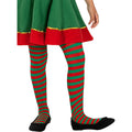 Collant Enfant Rayé Vert Et Rouge Assistant De Noël