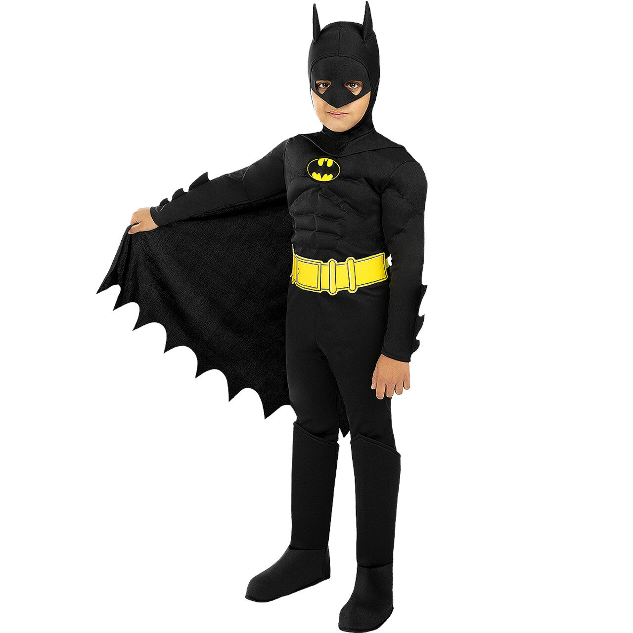 Op deze afbeelding zie je een Kostuums, van het merk Funidelia. Nachtheld Batman™ Kind Jongen Kostuum