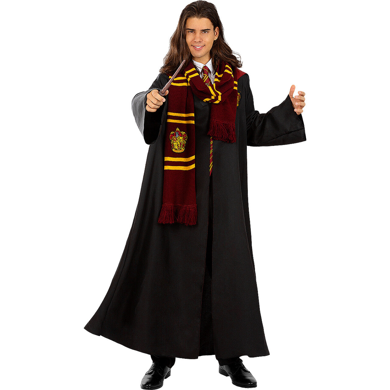 Op deze afbeelding zie je een Accessoires, van het merk Funidelia. Harry Potter Gryffindor Sjaal Bordeauxrood