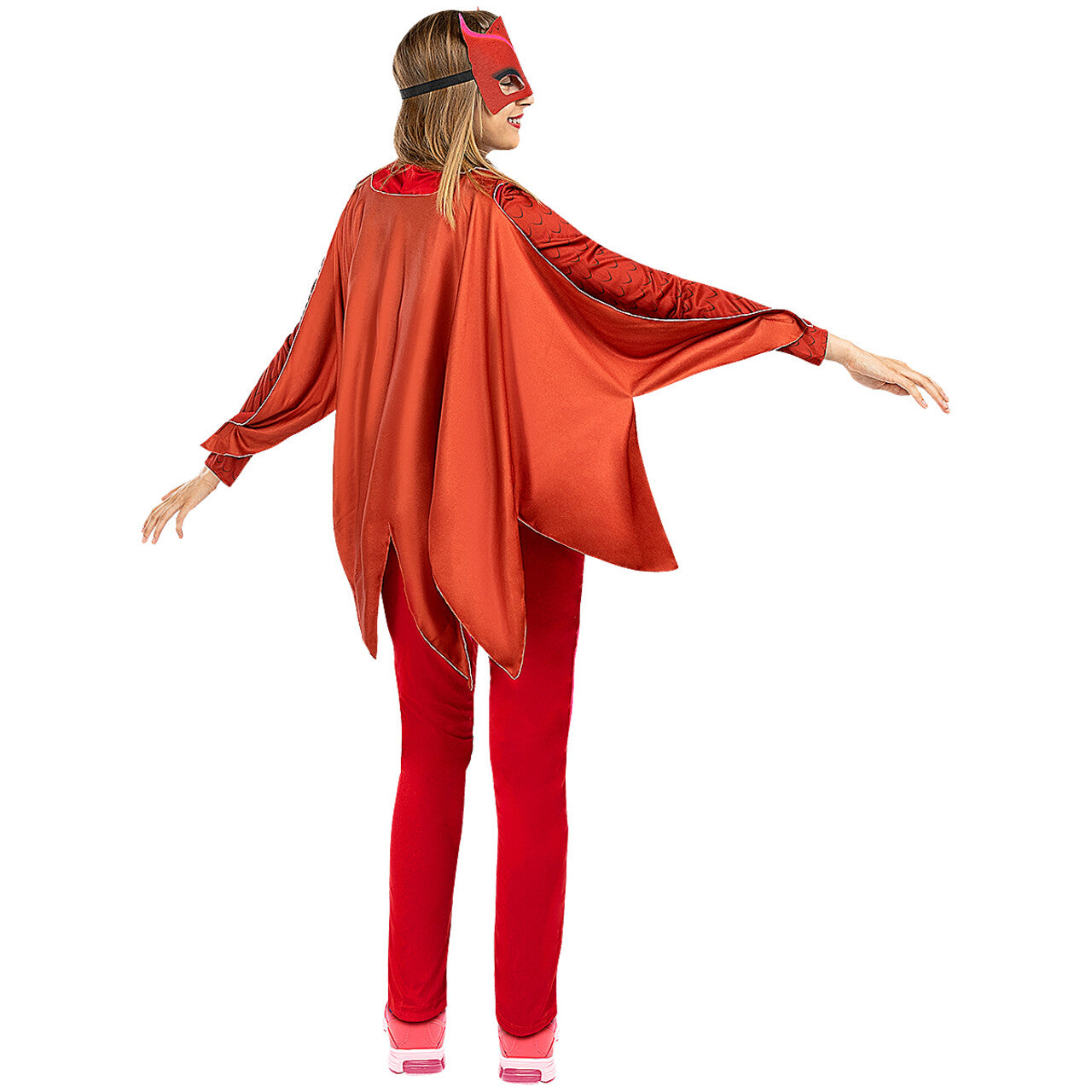 Op deze afbeelding zie je een Kostuums, van het merk Funidelia. Roze Superheld Owlette Pj Masks Vrouw Kostuum