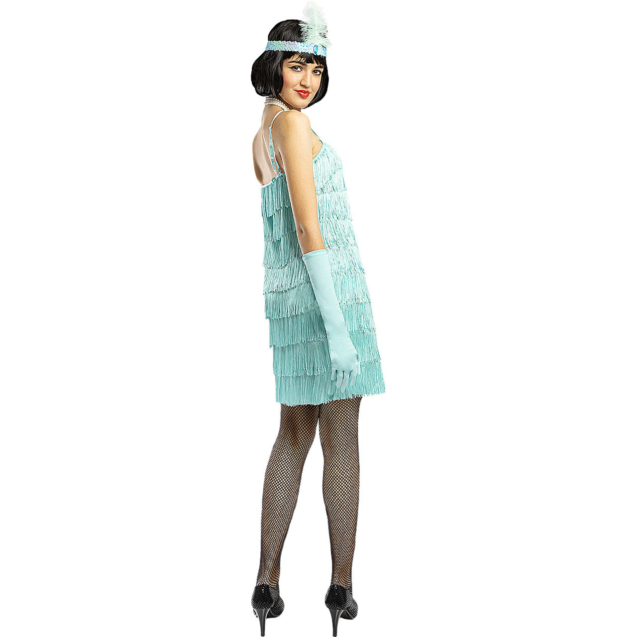 Op deze afbeelding zie je een Kostuums, van het merk Funidelia. Anna Blue Charming Jaren 20 Vrouw Kostuum