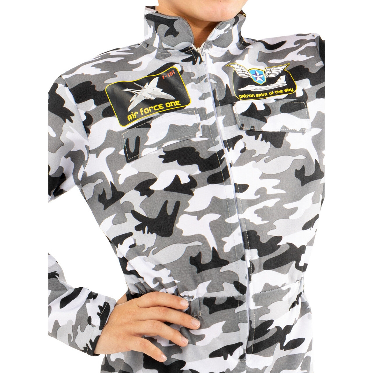Op deze afbeelding zie je een Kostuums, van het merk Funidelia. Fighter Pilot Costume For Kids Jongen Kostuum