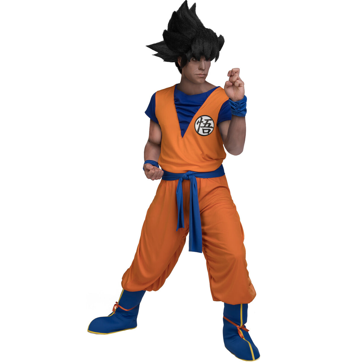 Op deze afbeelding zie je een Kostuums, van het merk Funidelia. Saiyan Goku Dragon Ball Man Kostuum