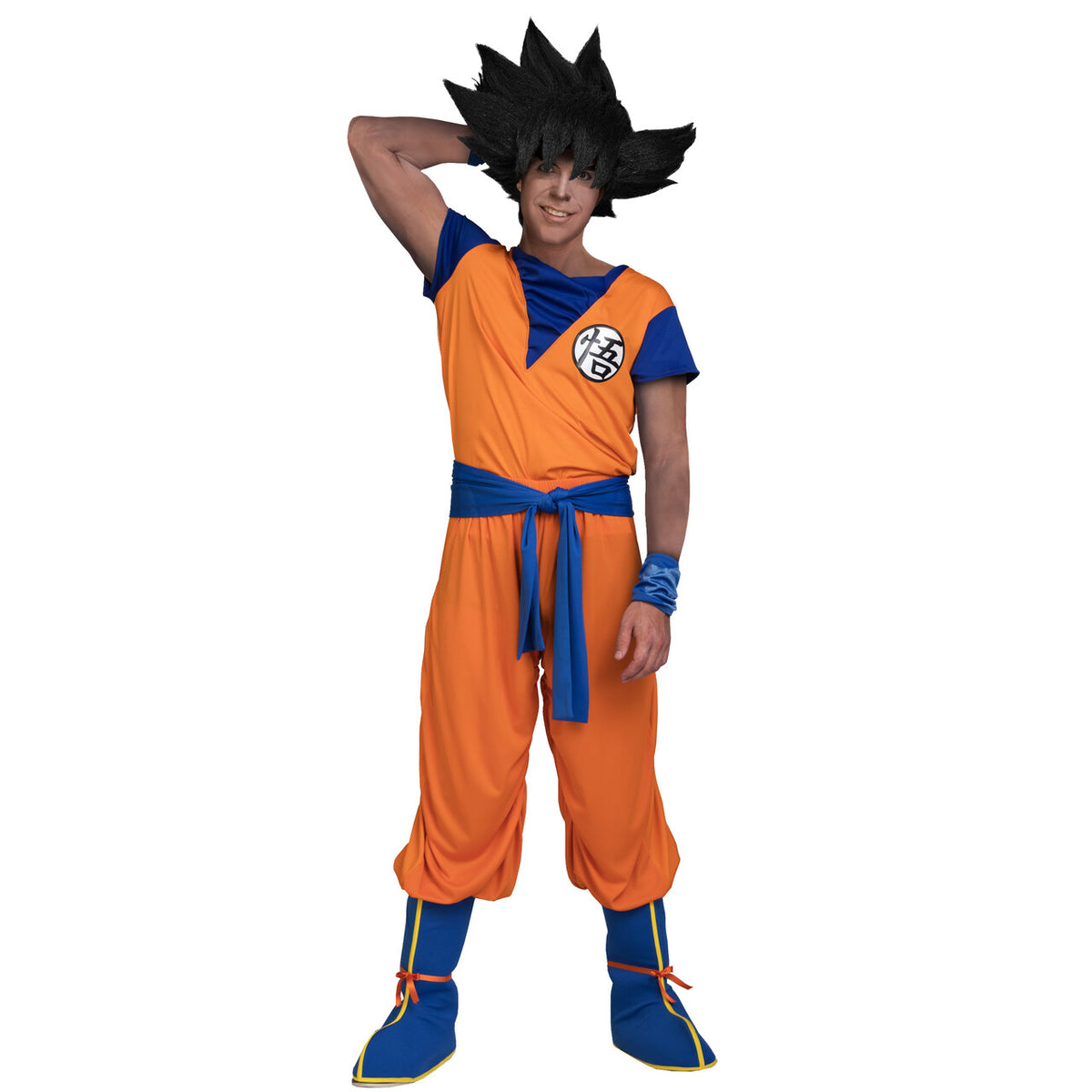 Op deze afbeelding zie je een Kostuums, van het merk Funidelia. Saiyan Goku Dragon Ball Man Kostuum