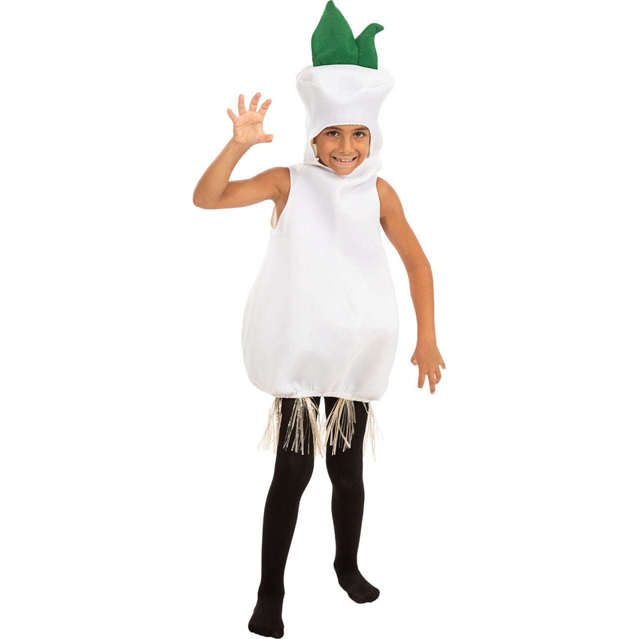 Op deze afbeelding zie je een Kostuums, van het merk Funidelia. Stinkende Gary Garlic Kind Kostuum