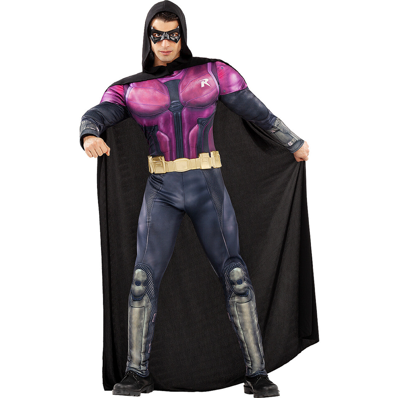 Op deze afbeelding zie je een Kostuums, van het merk Funidelia. Robin In Arkham Knight Man Kostuum