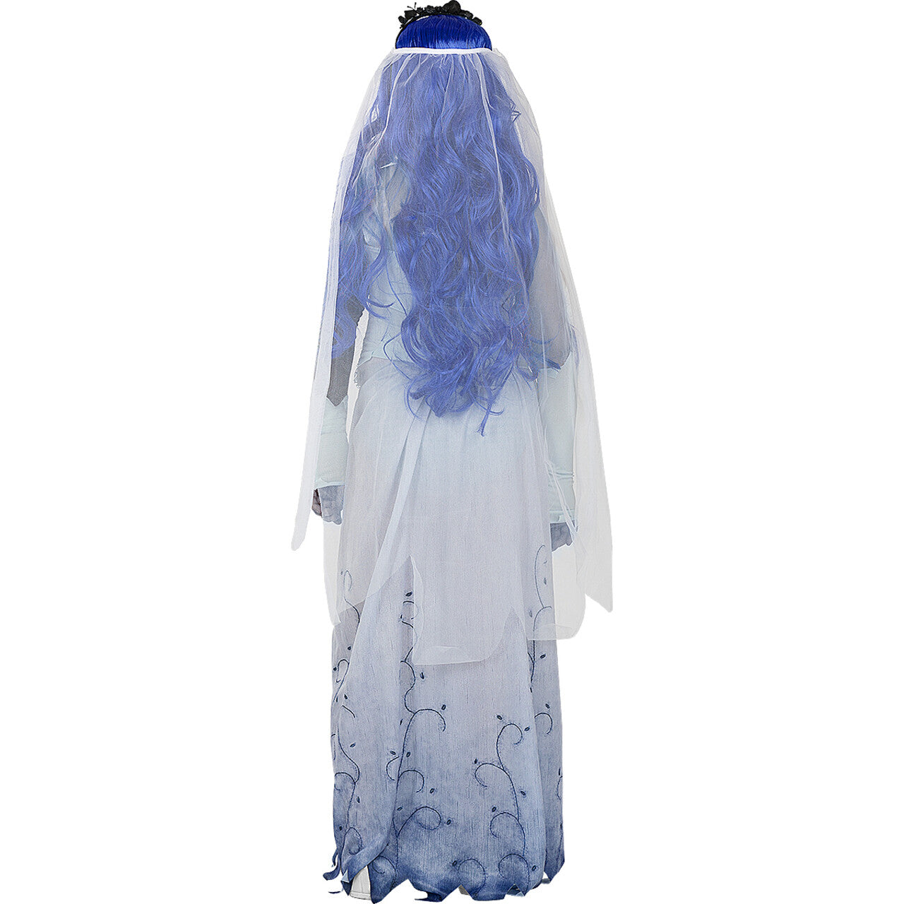 Op deze afbeelding zie je een Accessoires, van het merk Funidelia. Fantasy Spook Bruid Pruik Blauw