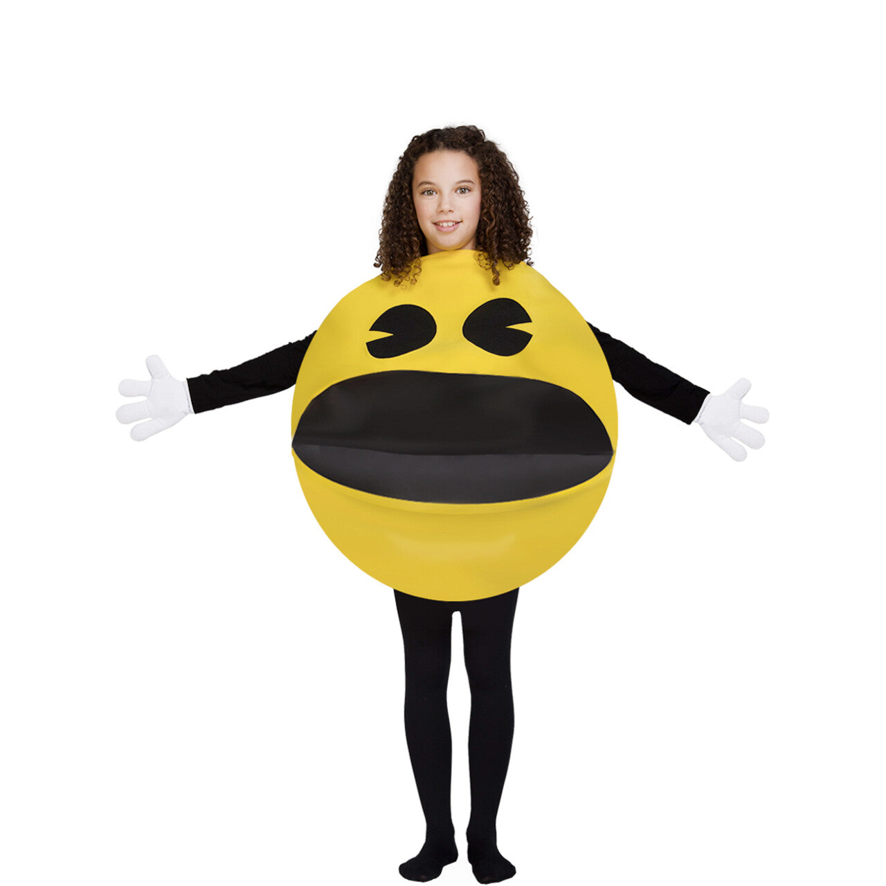 Op deze afbeelding zie je een Kostuums, van het merk Funidelia. Pacman Eet-Iedereen-Op Kind Kostuum