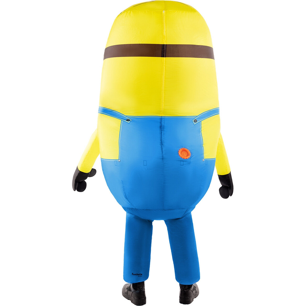 Op deze afbeelding zie je een Kostuums, van het merk Funidelia. Opblaasbare Minion Stuart Kostuum