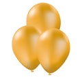 10 Luftballons Gold - Unifarben