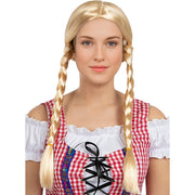 Op deze afbeelding zie je een Accessoires, van het merk Funidelia. Oktoberfest Pruik Met Vlechten Blond