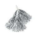 Silberne Cheerleader-Pompons (2er-Set)