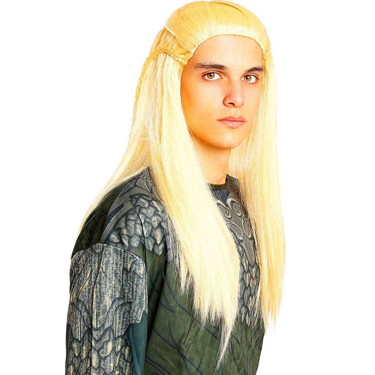 Op deze afbeelding zie je een Accessoires, van het merk Funidelia. Legolas Elf Fantasy Pruik Blond