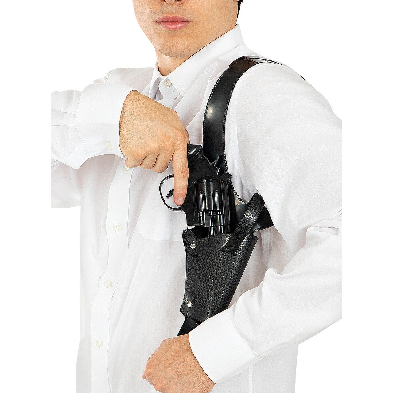 Op deze afbeelding zie je een Accessoires, van het merk Funidelia. Pistol Met Holster Quickfire