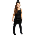 Robe Noire Flapper Étincelante Costume