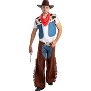 Op deze afbeelding zie je een Kostuums, van het merk Funidelia. Cowboy Billy De Boomer Man Kostuum