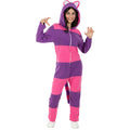 Knuffelige Cheshire Kat Onesie Vrouw Kostuum