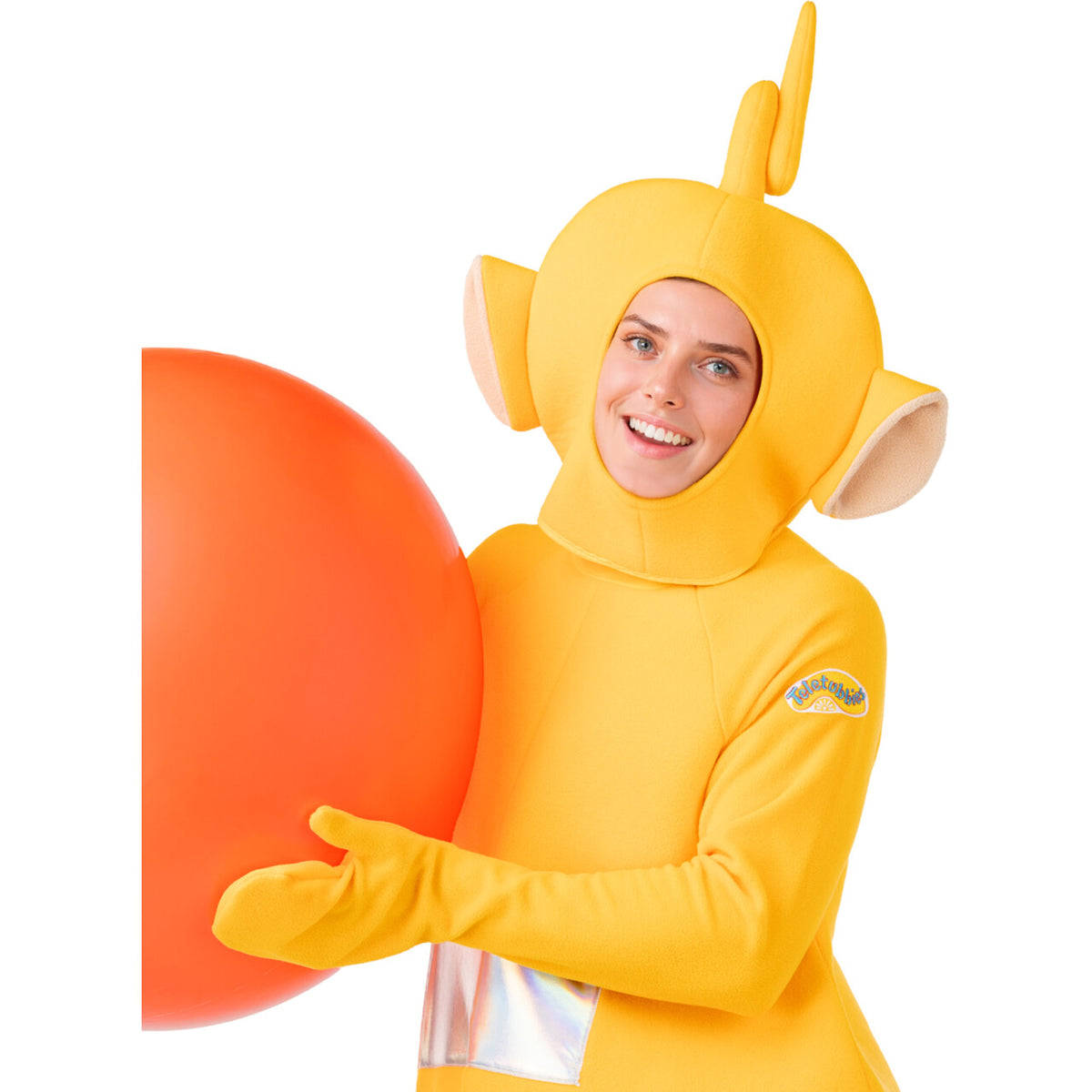 Op deze afbeelding zie je een Kostuums, van het merk Funidelia. Laa-Laa Kostuum - Teletubbies™ - Teletubbiepak