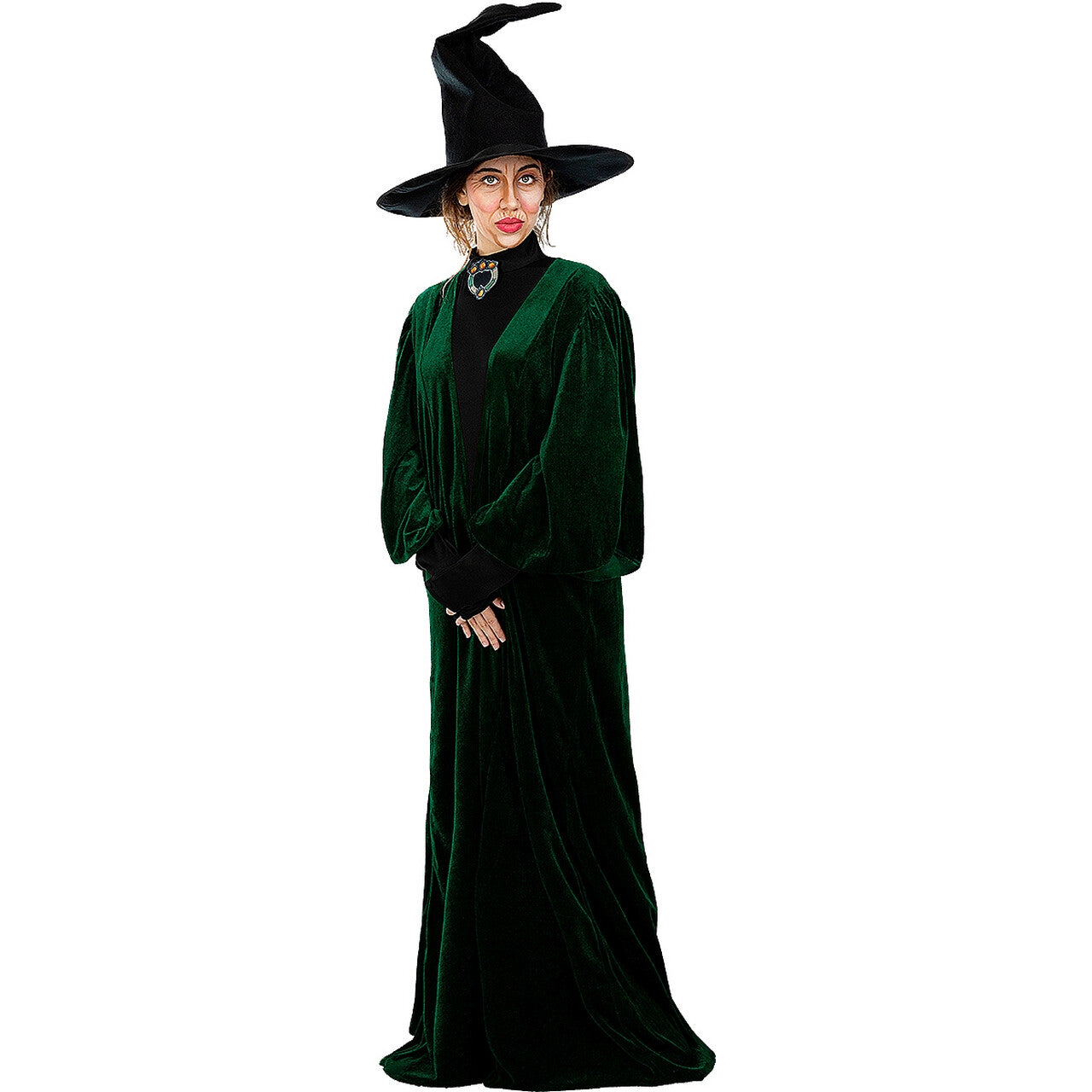 Op deze afbeelding zie je een Kostuums, van het merk Funidelia. Heks Professor Mcgonagall Van Harry Potter Vrouw Kostuum