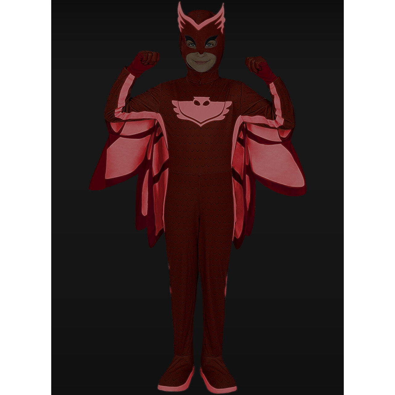 Op deze afbeelding zie je een Kostuums, van het merk Funidelia. Deluxe Owlette Pj Masks Meisje Kostuum