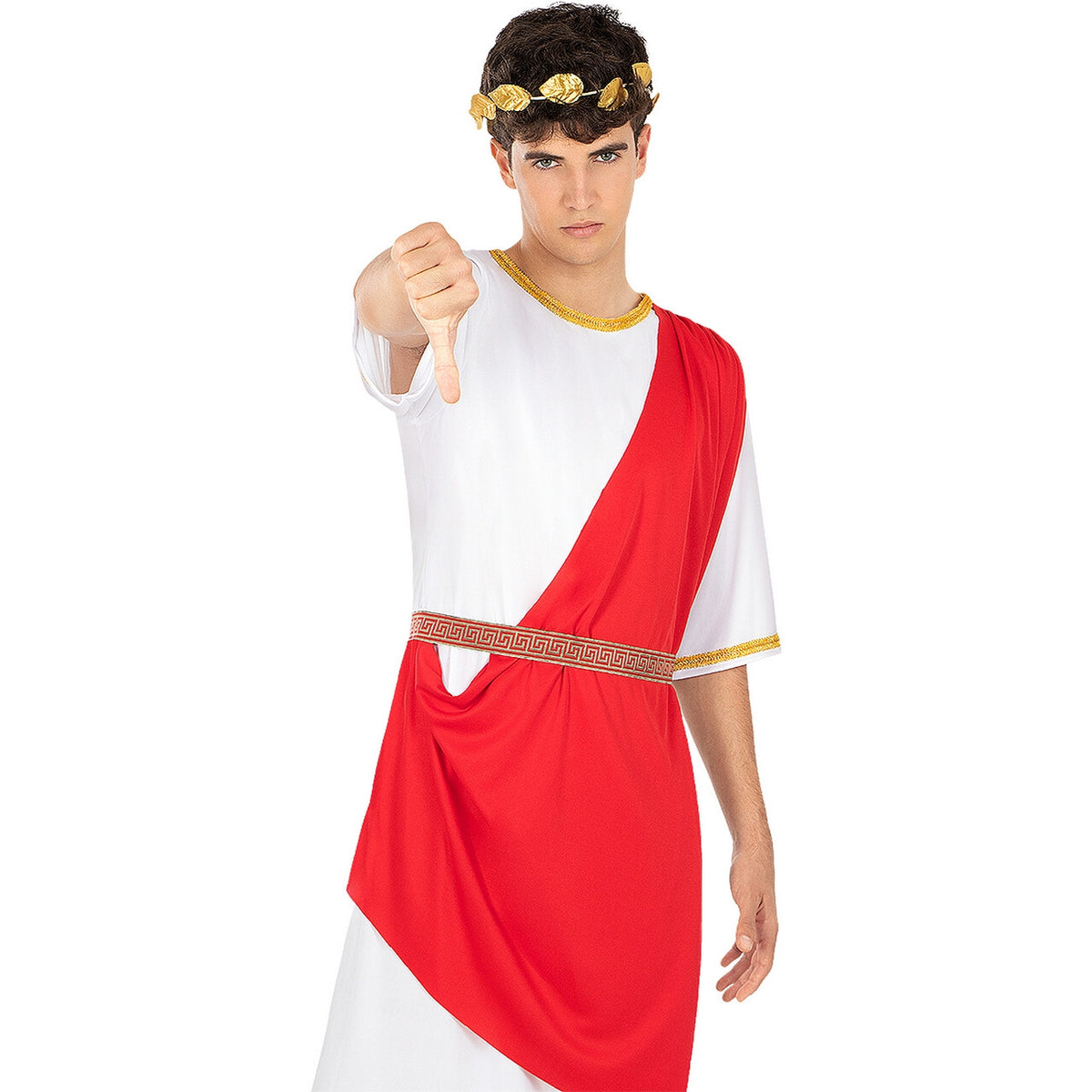 Op deze afbeelding zie je een Kostuums, van het merk Funidelia. Koning Romulus De Sterke Man Kostuum