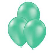 Op deze afbeelding zie je een Decoratie, van het merk Funidelia. Mint Groene Latex Ballonnen 10 Stuks