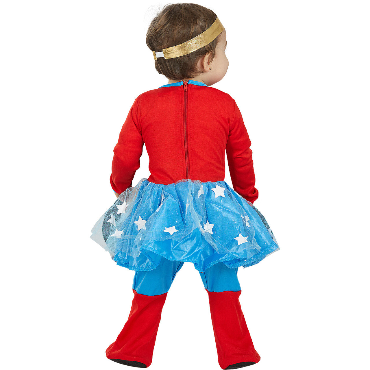 Op deze afbeelding zie je een Kostuums, van het merk Funidelia. Super Girl Mini Wonder Woman Baby Meisje Kostuum