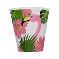 Tropical Flamingos Bekers 8 Stuks