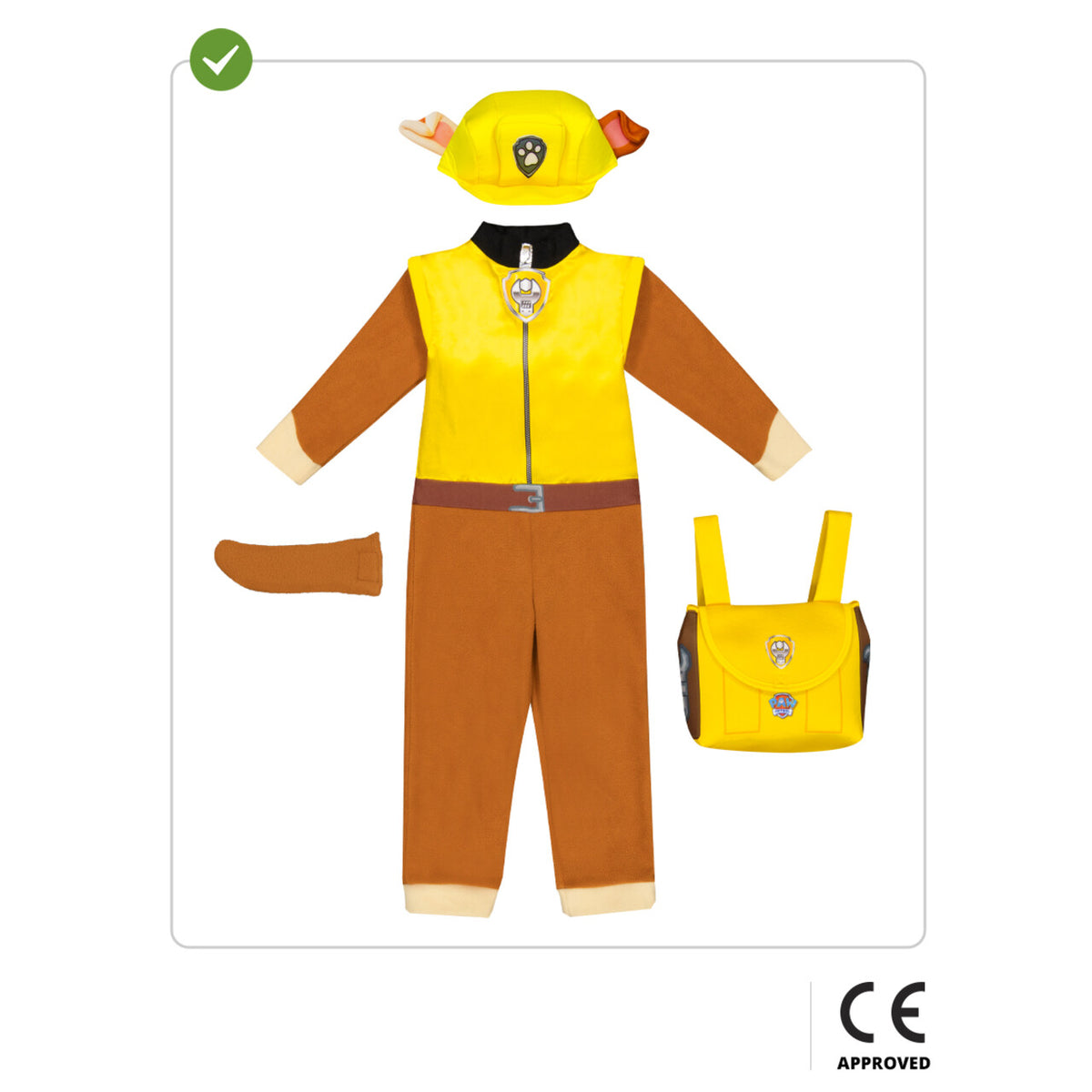 Op deze afbeelding zie je een Kostuums, van het merk Funidelia. Rubble Kostuum - Paw Patrol™ Jongen