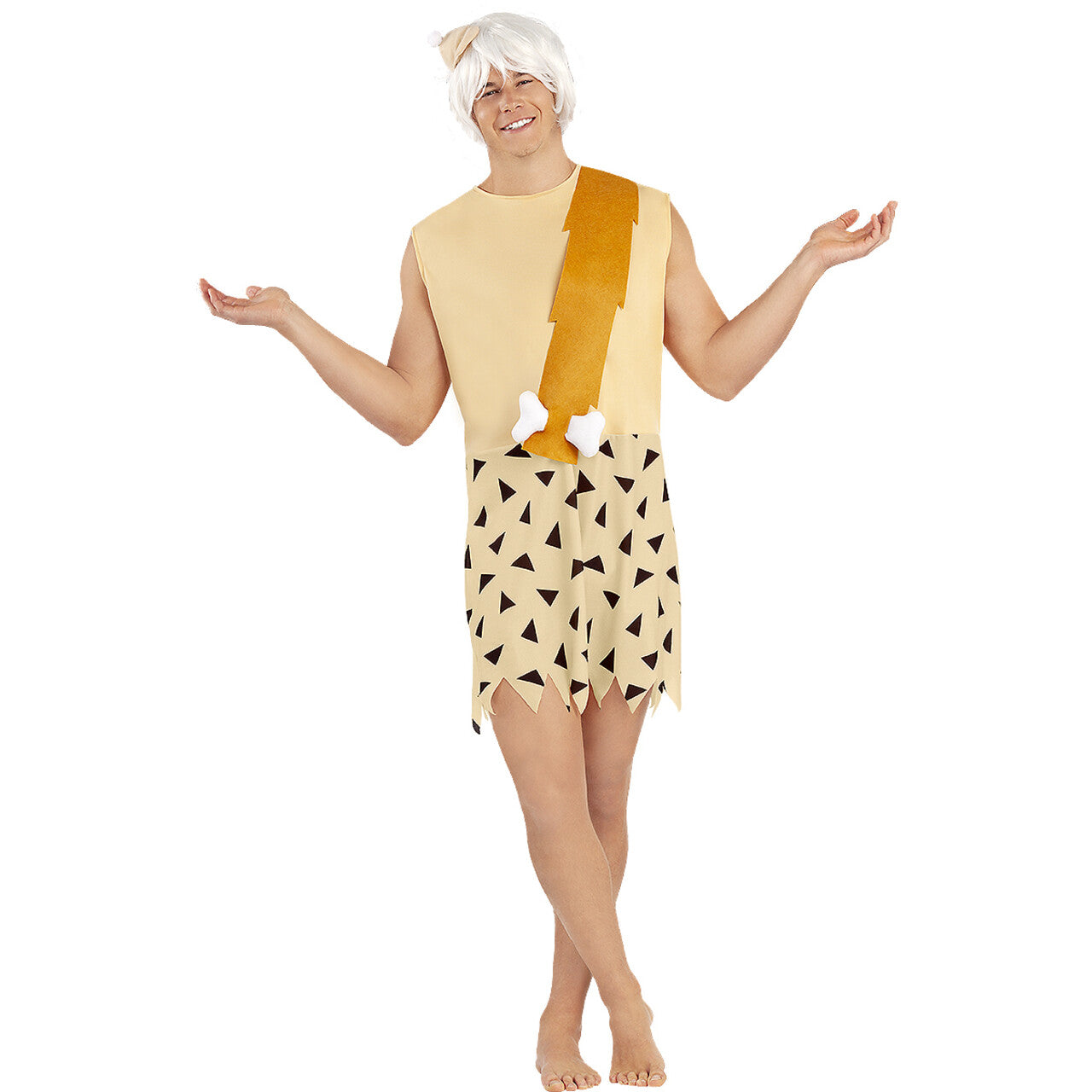 Op deze afbeelding zie je een Kostuums, van het merk Funidelia. Bam Bam Kostuum The Flintstones Man
