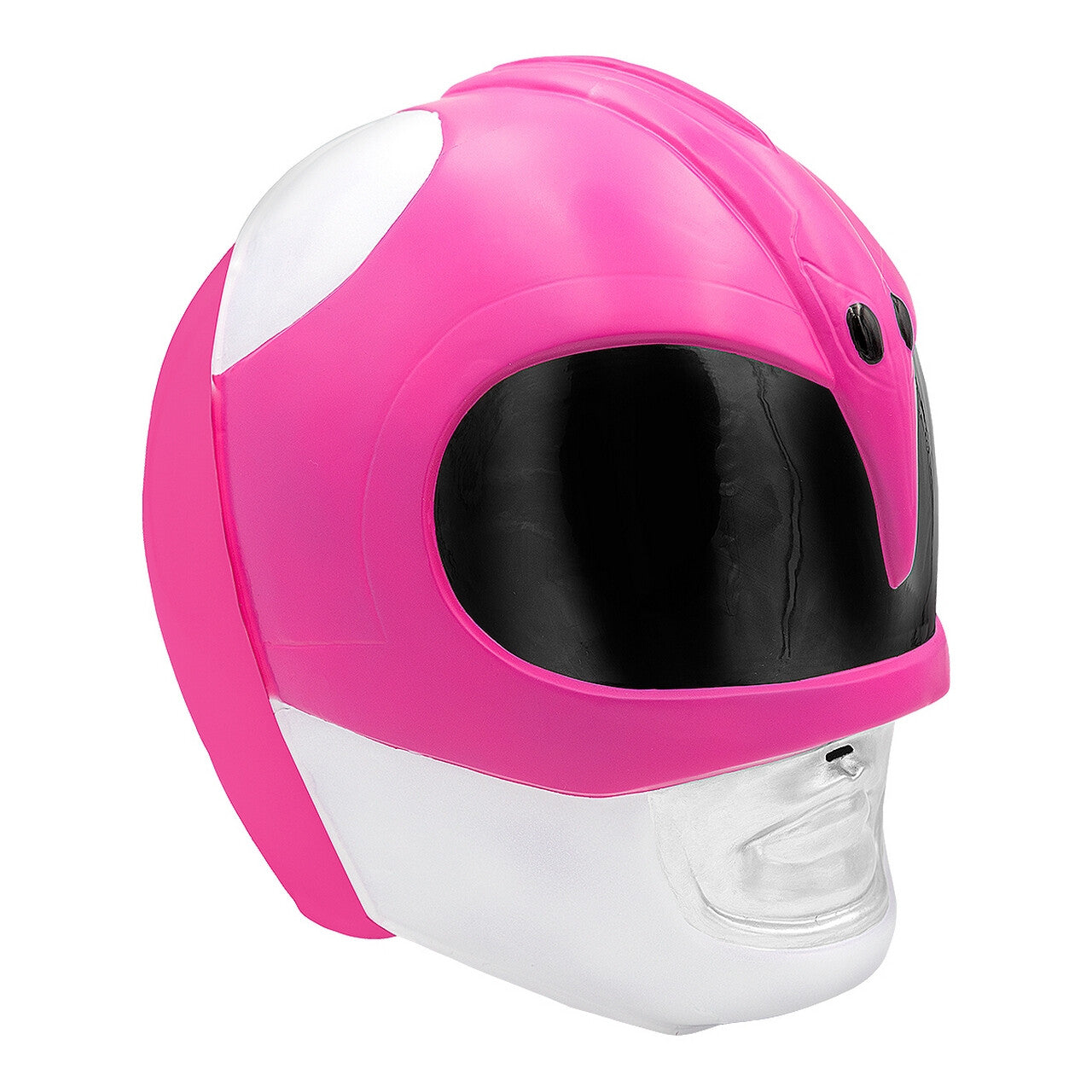 Op deze afbeelding zie je een Accessoires, van het merk Funidelia. Roze Dino Power Ranger Helm