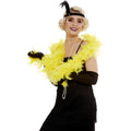 Boa En Plumes Jaunes Années 20 180 Cm