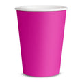 8 Pappbecher Pink - Unifarben