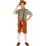 Op deze afbeelding zie je een Kostuums, van het merk Funidelia. Oktoberfeest Paulus Appelsap Jongen Kostuum