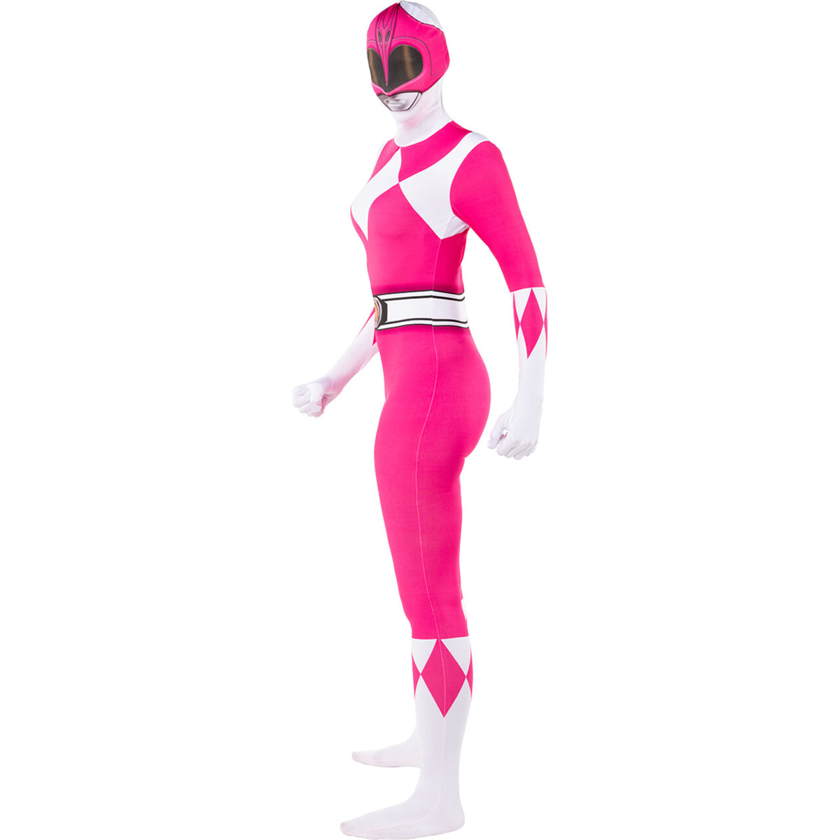 Op deze afbeelding zie je een Kostuums, van het merk Funidelia. Pink Power Ranger™ - Second Skin Vrouw Kostuum