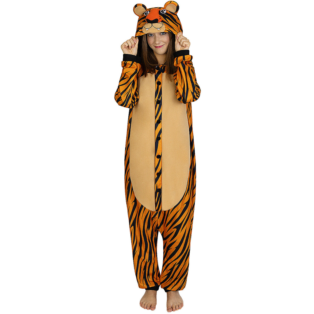 Op deze afbeelding zie je een Kostuums, van het merk Funidelia. Niet Te Temmen Wilde Tijger Tiger Lilly Kostuum