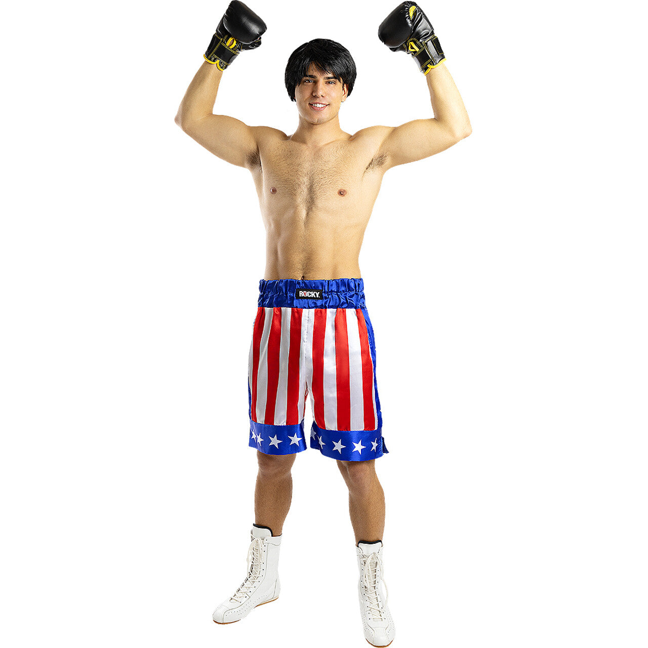 Op deze afbeelding zie je een Kostuums, van het merk Funidelia. Oersterke Bokser Rocky Balboa Man