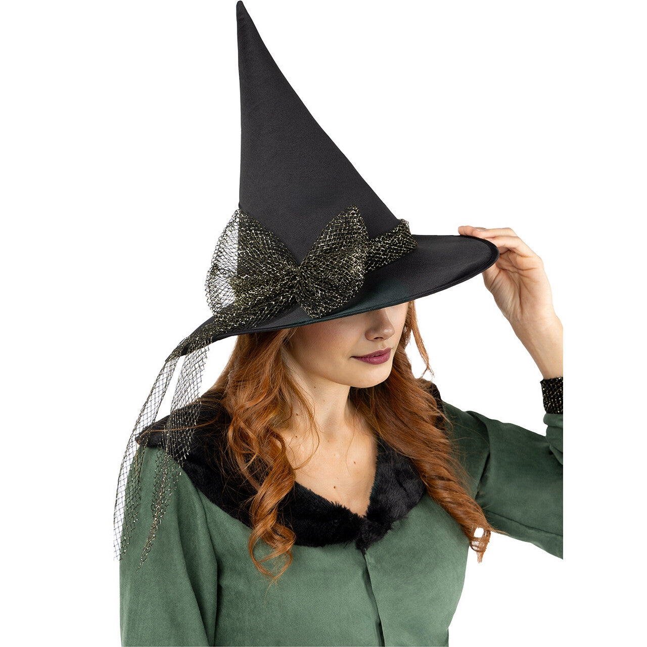 Op deze afbeelding zie je een Kostuums, van het merk Funidelia. Heks Griezelia Vrouw Kostuum