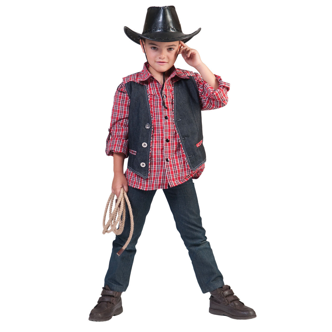Op deze afbeelding zie je een Kostuums, van het merk Funny Fashion. Ranger Cowboy Shirt Jongen
