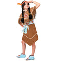 Robe Indienne Brune Anoki Guerrière Costume