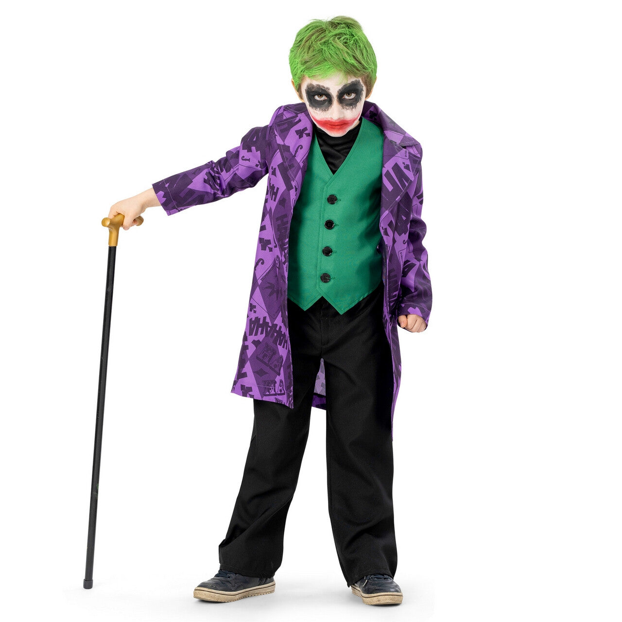 Op deze afbeelding zie je een Kostuums, van het merk Funny Fashion. Best Wel Grappige Joker Jerome Jongen Kostuum