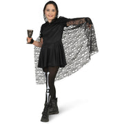 Op deze afbeelding zie je een Kostuums, van het merk Funny Fashion. Rouwende Verdwaalde Bruid Cape Kind