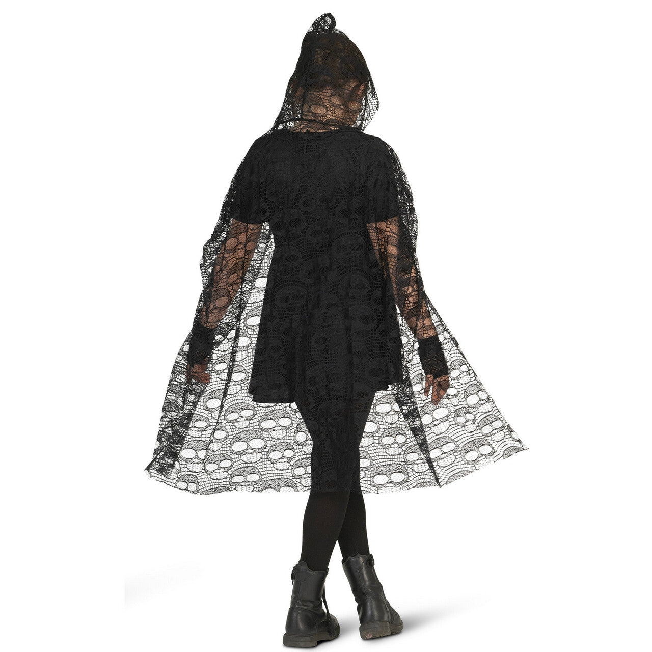 Op deze afbeelding zie je een Kostuums, van het merk Funny Fashion. Rouwende Verdwaalde Bruid Cape Kind