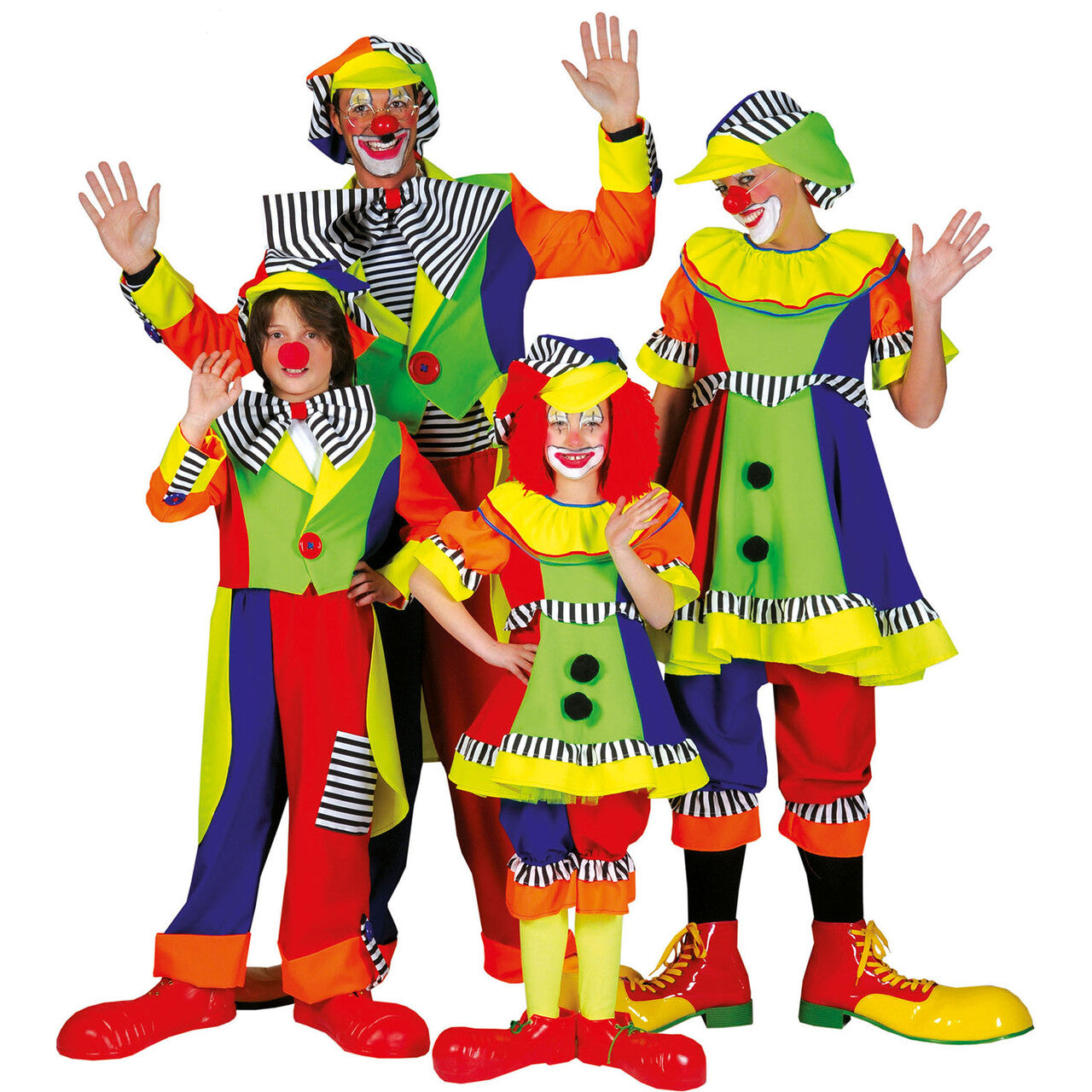 Op deze afbeelding zie je een Kostuums, van het merk Funny Fashion. Olaffio Gekke Clown Jongen Kostuum