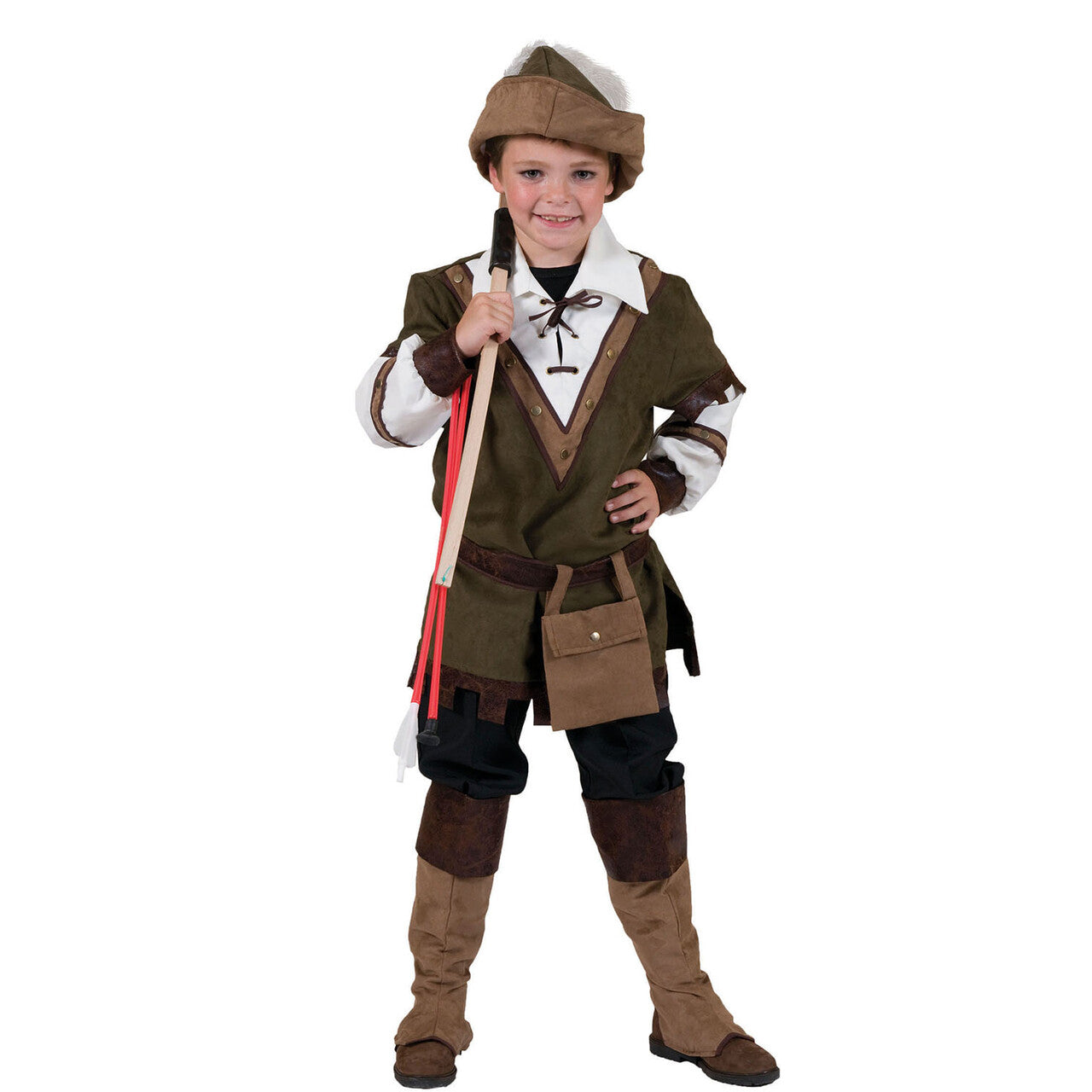 Op deze afbeelding zie je een Kostuums, van het merk Funny Fashion. Robin Hood De Armenhelper Kostuum Jongen